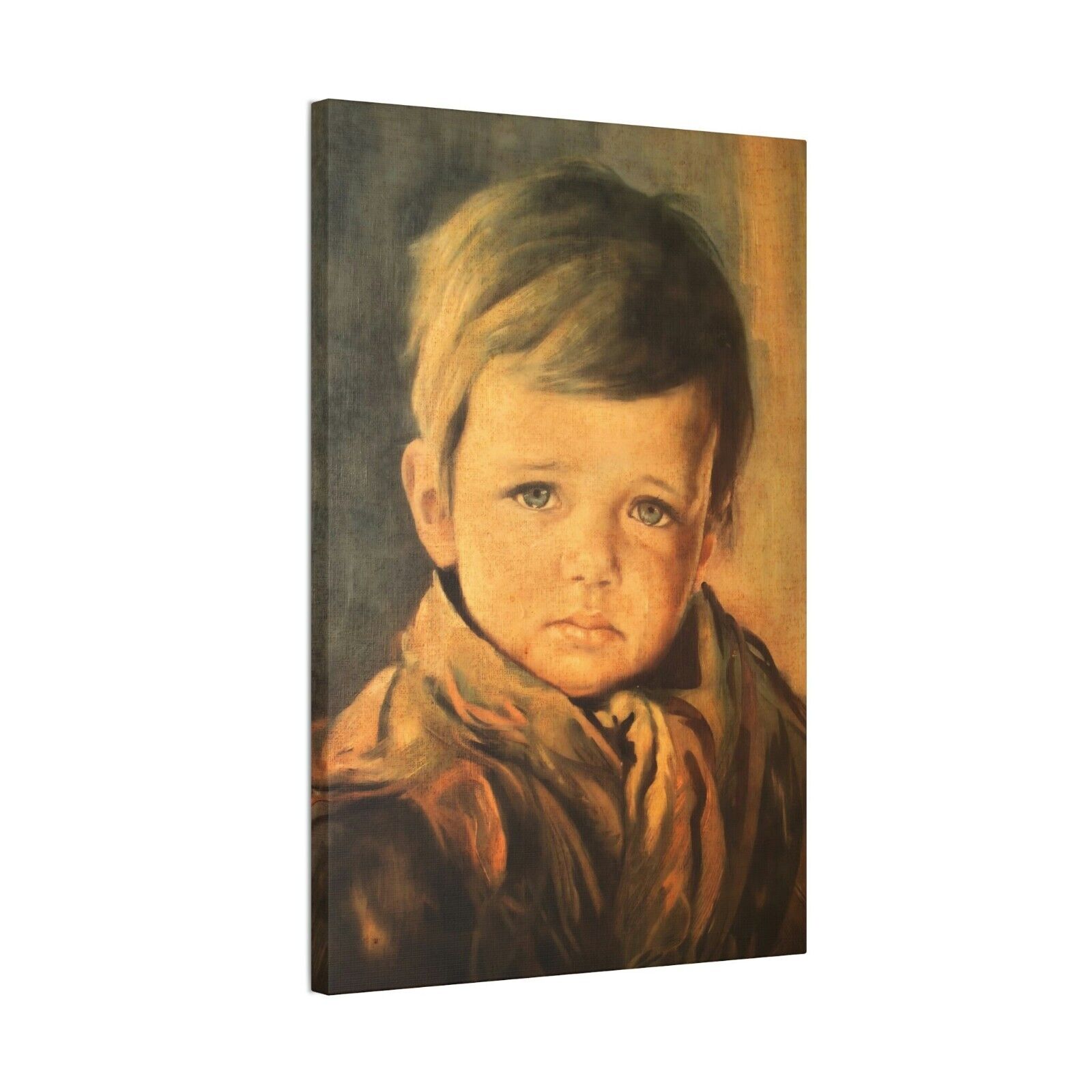 Famous Crying Boy A2 Stretched Canvas Print