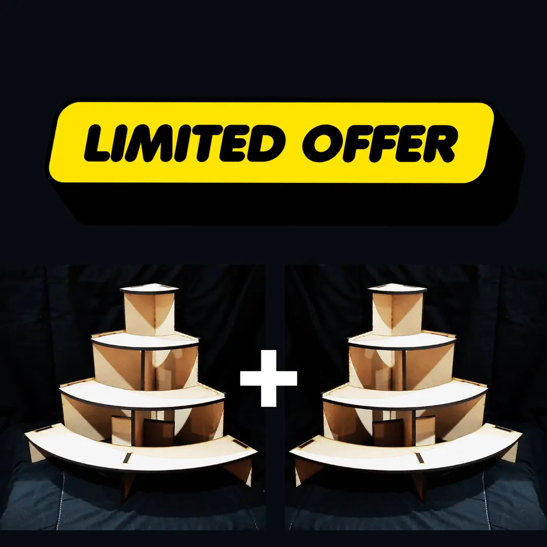 DOUBLE 2X Larger 4-Tier Display Rack for Markets and Flea Markets | 6mm Trupan MDF | Showcase Chilli Sauces and Jams and More - Image 8