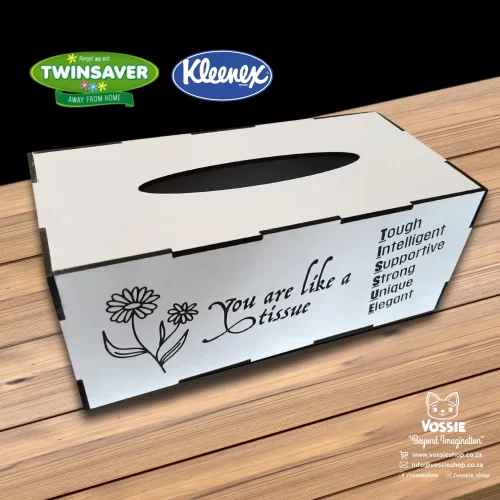 Versatile Tissue Box Holder with Heartfelt Message – Fits Twinsaver and Kleenex