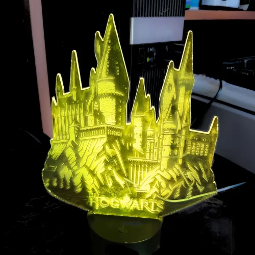RGB LED Hogwarts Castle Lamp Decoration with Remote - Image 2