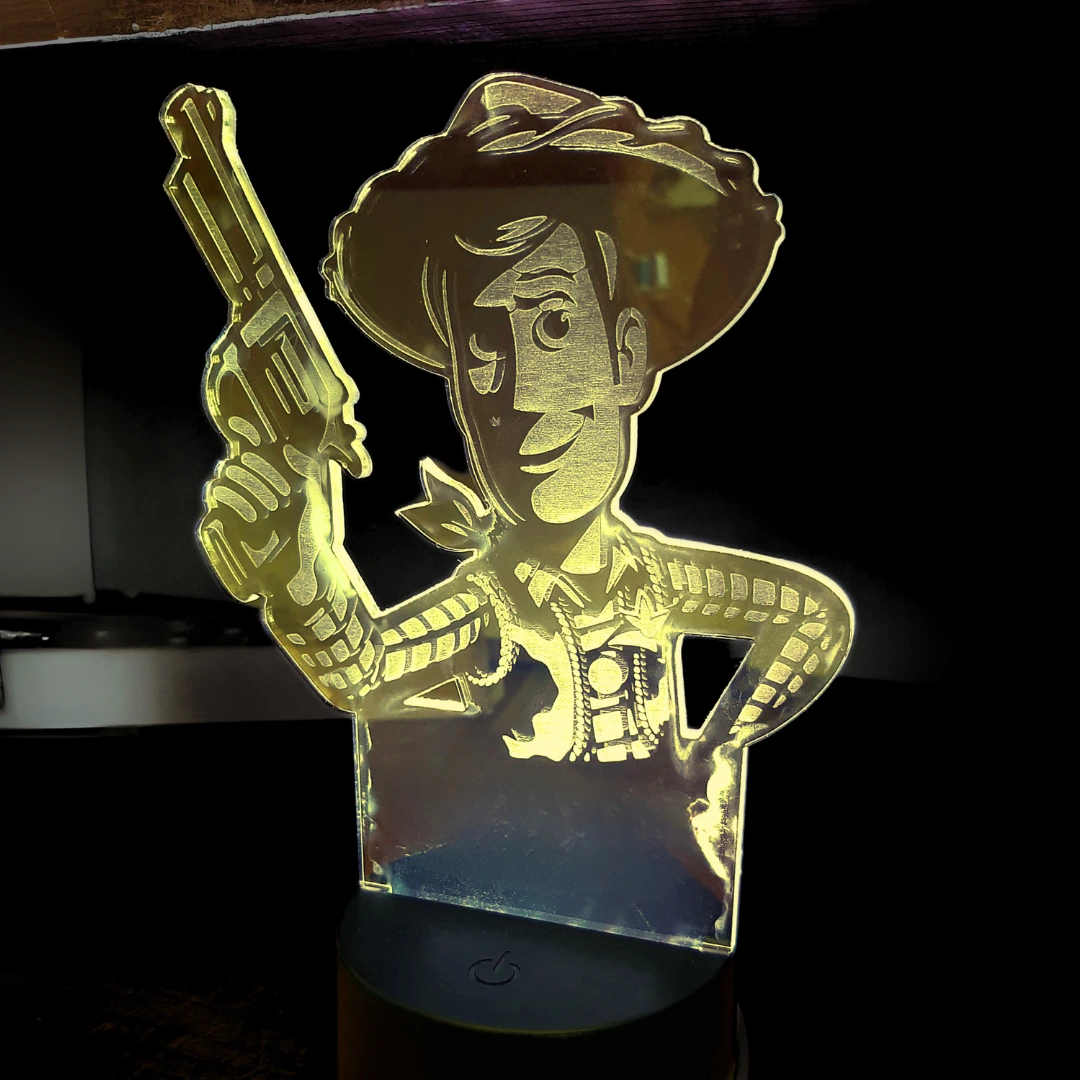 RGB LED Woody Figure Lamp Decoration with Remote - Image 2